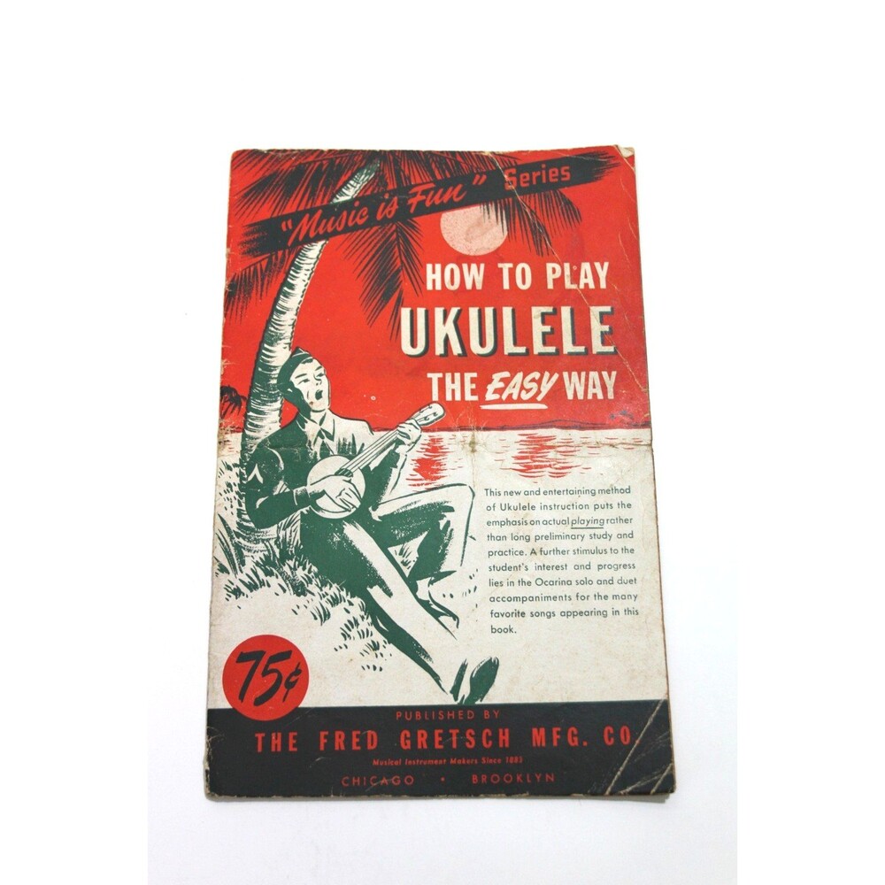 Music is Fun Series How Play Ukulele Fred Gretsch 1944 Vintage Songbook Method
